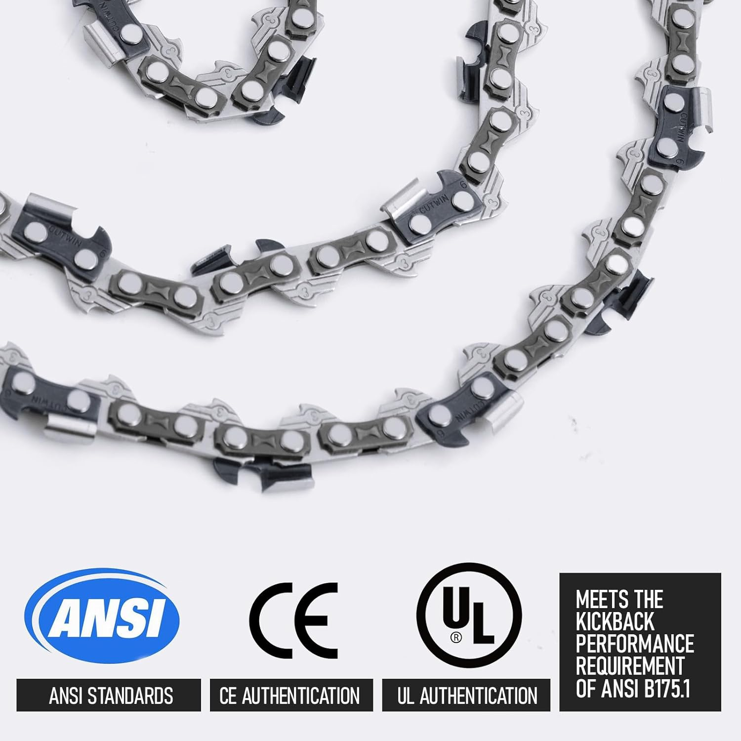 16 Inch Chainsaw Chain 3/8LP Pitch, 0.050" Gauge, 56 Drive Links Fits for Stihl,Husqvarna,Echo,Ryobi,Greenworks,Ego,Poulan Pro,Craftsman and More (3 Chains) image number 2