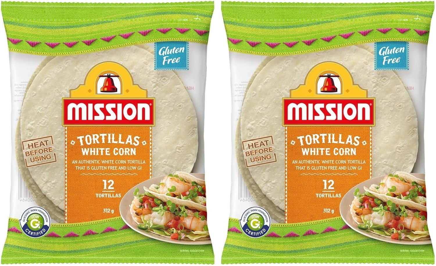Mission White Corn Tortillas, 12 Tortillas, 312G