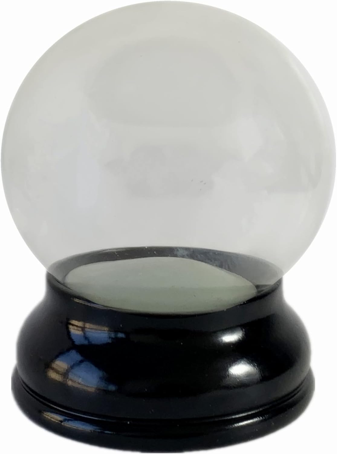 Clear DIY Empty Snow Globe Kit Glass Water Globe Jar with Resin Base -3.9 Inch Diameter image number 3