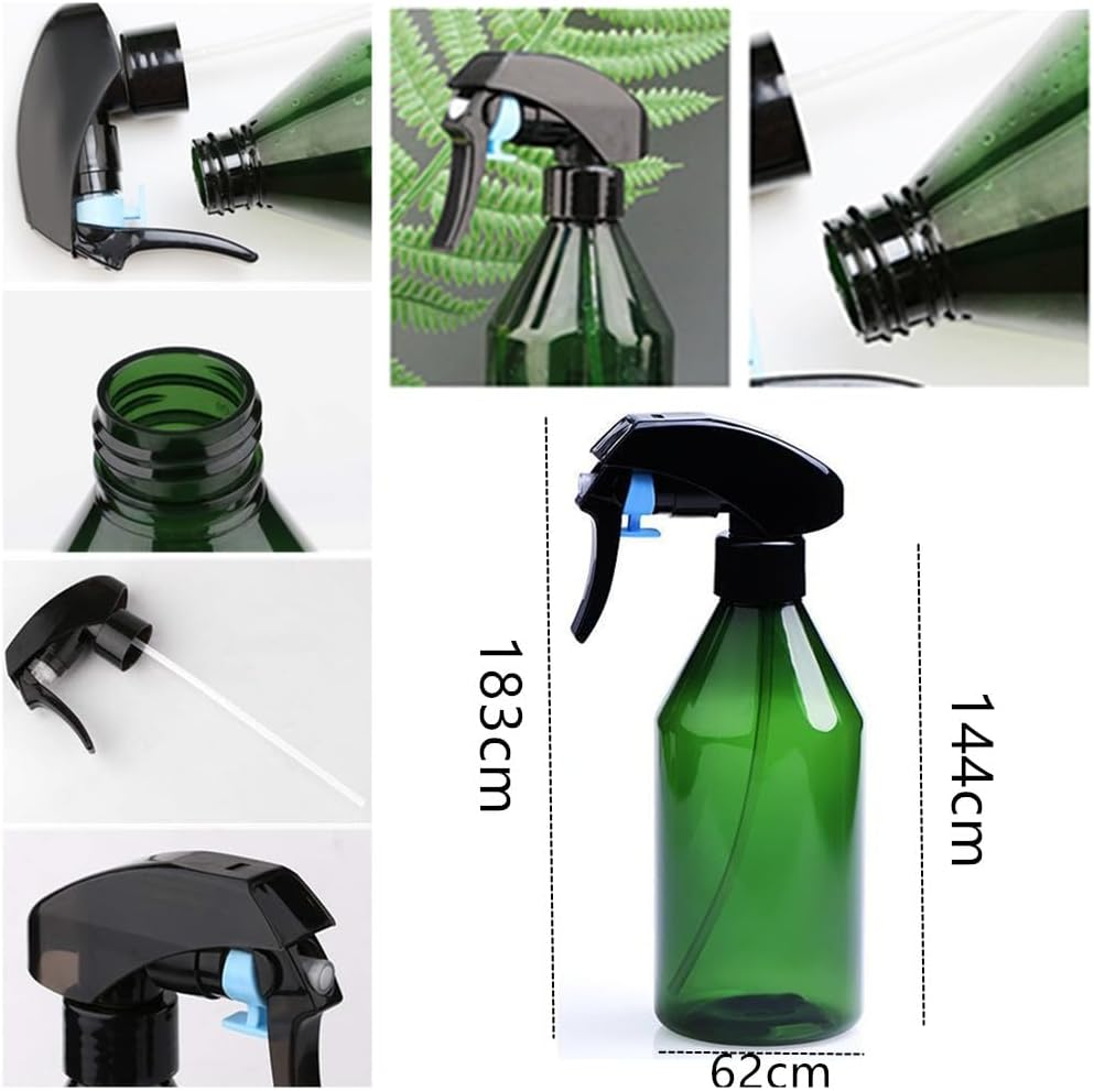 2 PCS Plant Mister, Garden Spray,Granmagazz Fine Mist Spray Bottle for Cleaning Solution Gardening Trigger Water Empty Sprayer,Water Spray Bottle with Top Pump Trigger Fine Mist Spray Bottle(Green) image number 3