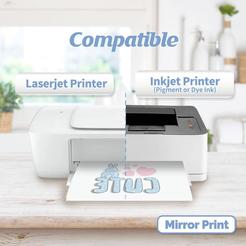 Transourdream 3D Waterslide Decal Paper for Inkjet & Laserjet Printers (A4,10 Sets) Clear Transparent Printable Water Transfer Paper for DIY Tumblers, Mugs, Ceramics, Glass（Tod-Au-3Dws-C10） - Clear image number 6