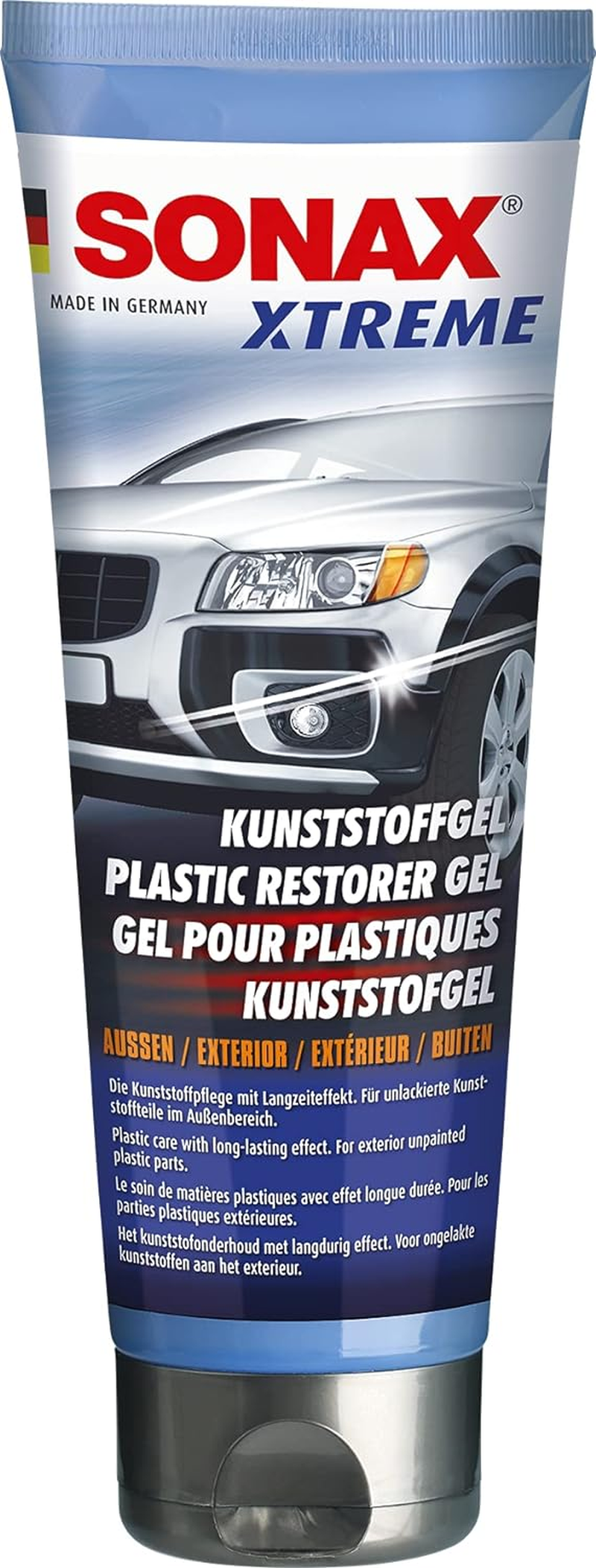 SONAX Xtreme Plastic Restorer Gel (250 Ml) - Plastic Care with Long-Lasting Effect. Seals and Protects Unpainted Exterior Parts | Item-No. 02101410-810 image number 3