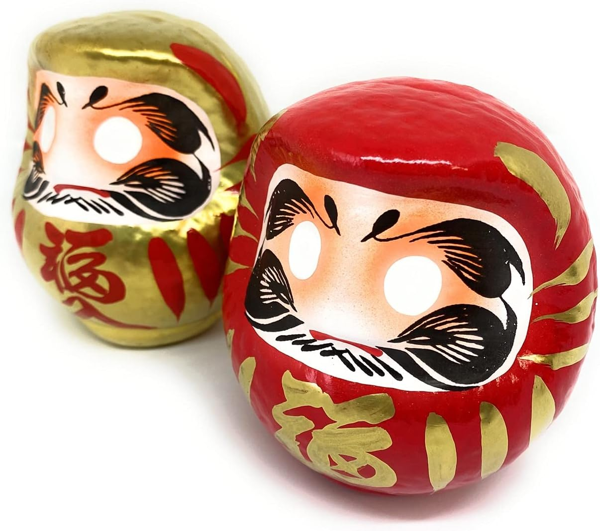 RED Daruma Doll - Handcrafted in Japan - 4.7" Wishing Doll (RED) image number 3