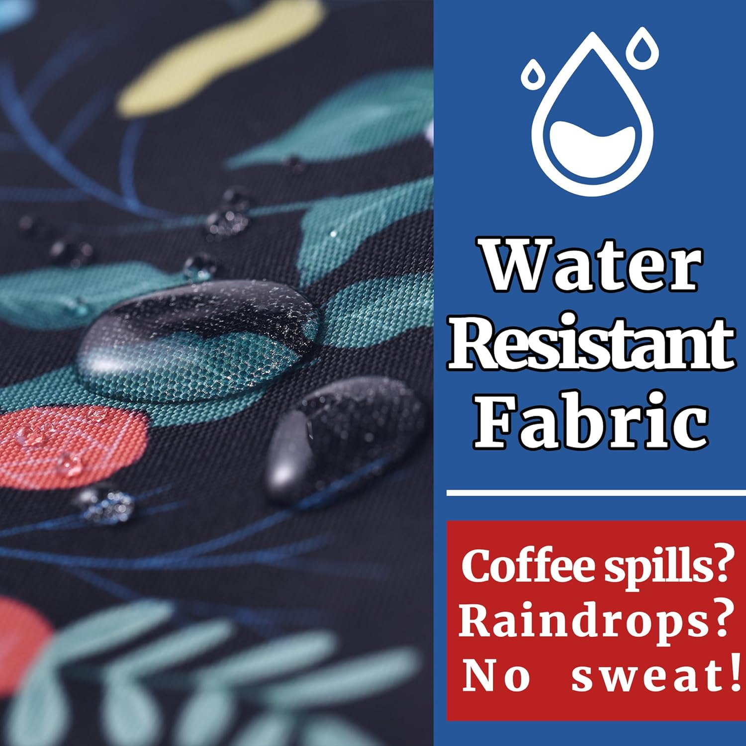 Book Sleeve Black Floral Book Protector, Book Covers for Paperbacks, Washable Fabric, Book Sleeves with Zipper, Medium 11 Inch X 8.7 Inch Book Lover Gifts