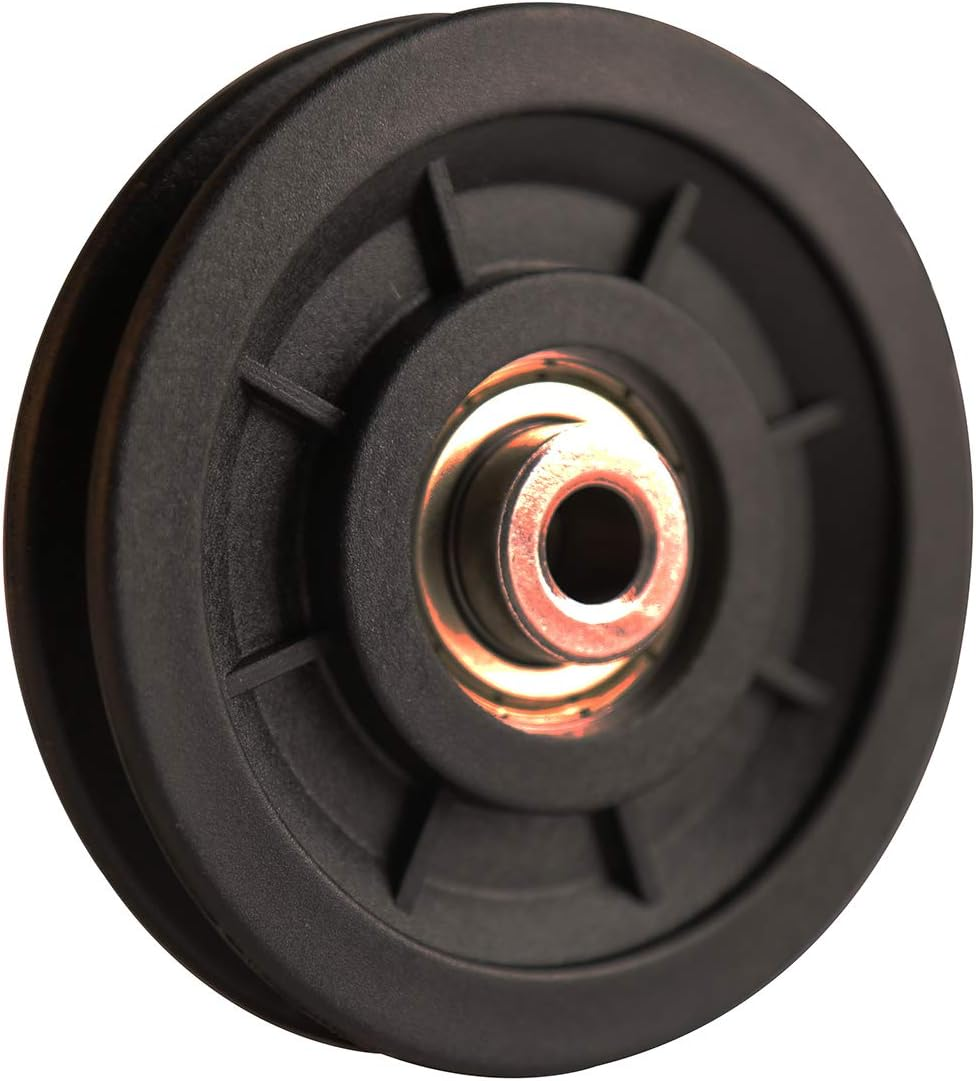 LFJ 90Mm/3.5" Nylon Bearing Pulley Wheel Replace for Gym Equipment Part Cable Merchine image number 4