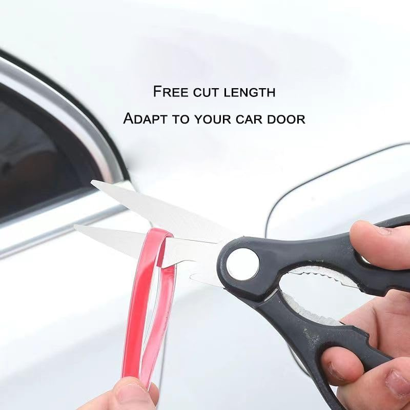 15Ft(5M) Clear Car Door Protector, Rubber Trim with U Shape, Universal Fit for Most Cars, No Glue image number 2