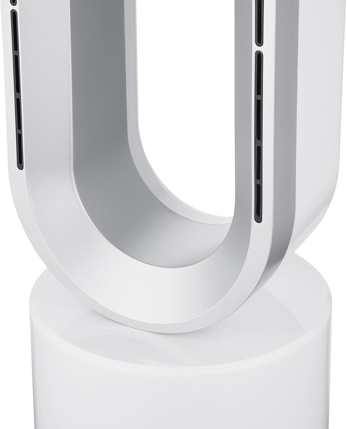 ANGELO Electric Bladeless Heat & Nature-Cool Air Floor Fan Timer Remote Touch Control Oscillation Tilt Fan 10 Wind Speeds LED Touch Control (White) image number 2