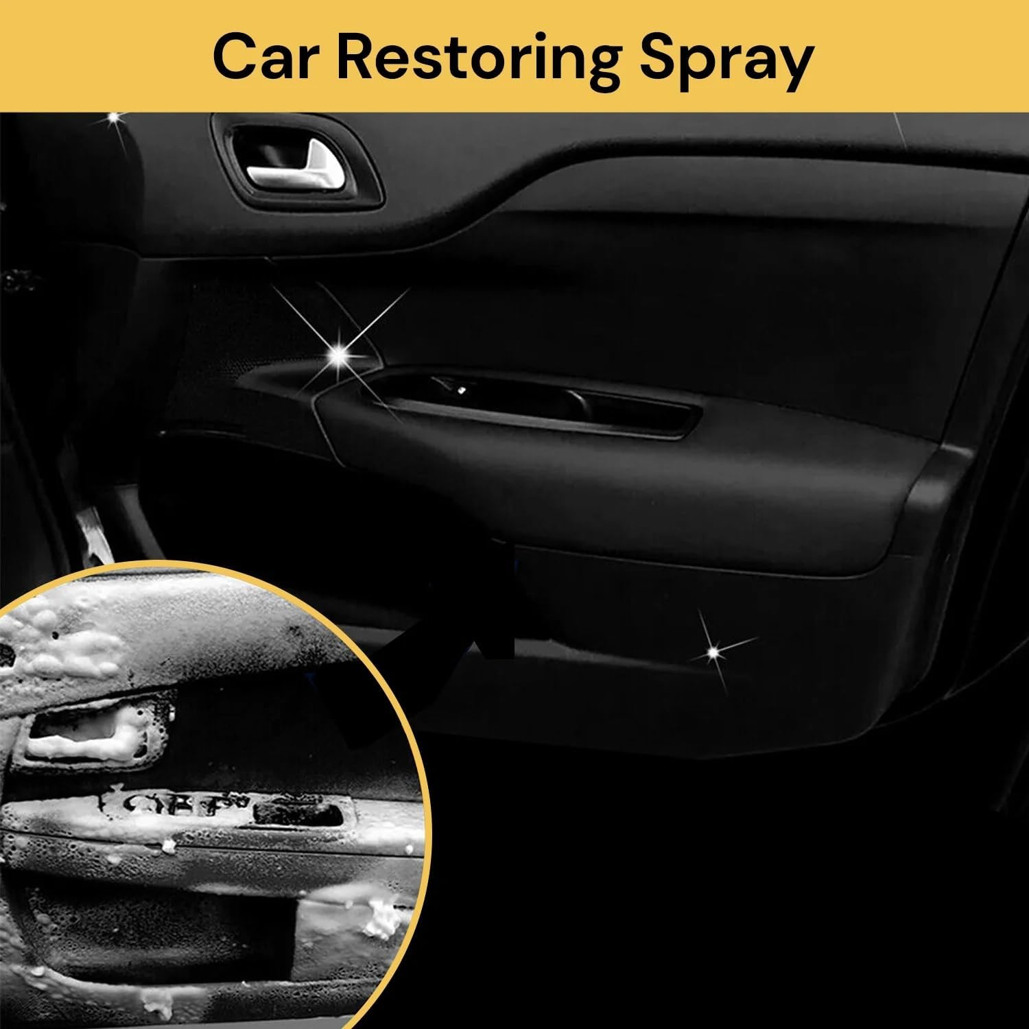 Foam Cleaner | Multipurpose Foam Cleaner Spray | Bubble Cleaner All Purpose | Powerful Stain Removal Kit, Cleaning Foam Spray, Home Cleaning Foam Cleaner for Car and House (150ML) image number 5