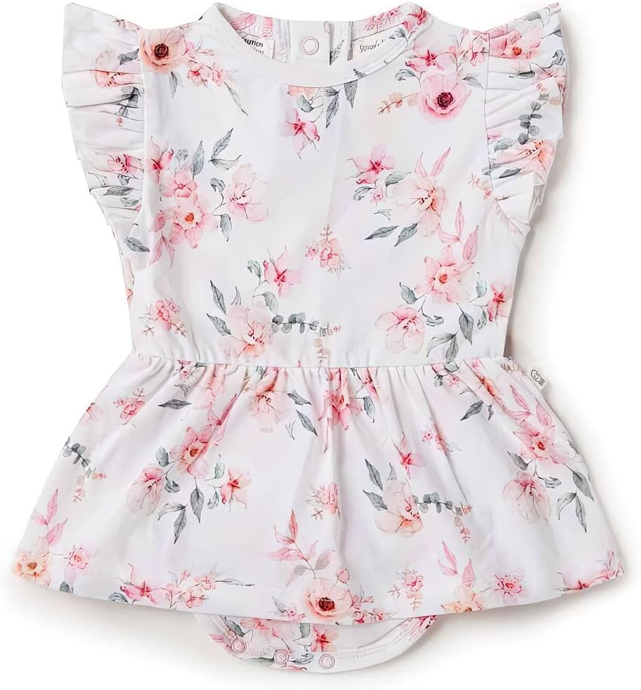 Snuggle Hunny Cotton Baby Dress - Soft, Stretchy, Perfect for Crawling and Walking Toddler Dress