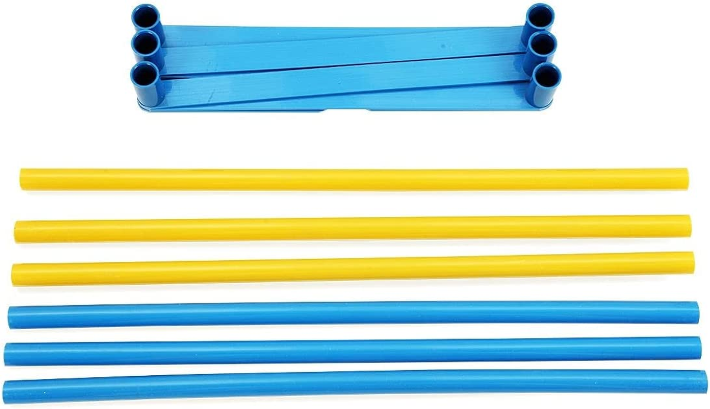 Dog Training Practice Weave Poles Agility Post Set with Carrying Case Pet Outdoor Toys