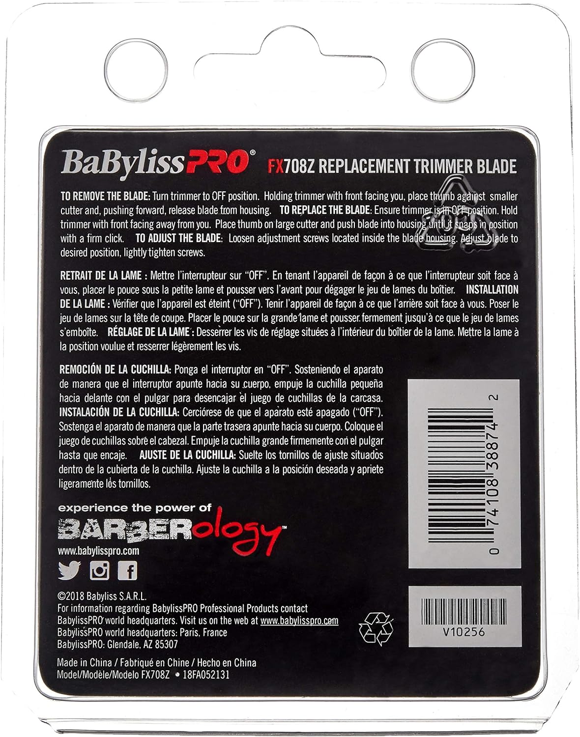 Babylisspro Barberology Replacement Clipper Blades for FX870/FXF880/FX810 image number 6