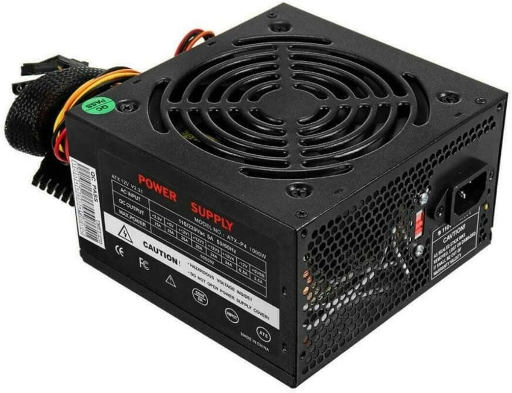 1000W Power Supply Computer Gaming PSU PFC ATX 24 Pin SATA for Intel AMD PC image number 4