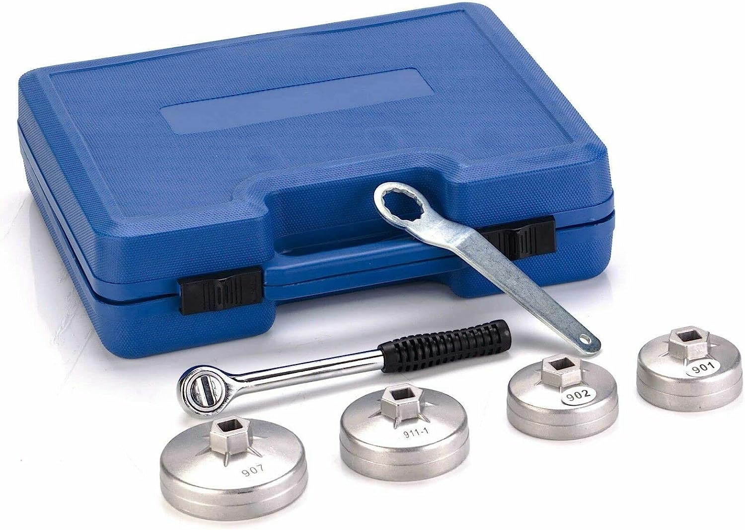 23Pcs Cap Type Oil Filter Wrench Set Automotive Removal Socket Tool Kit image number 1