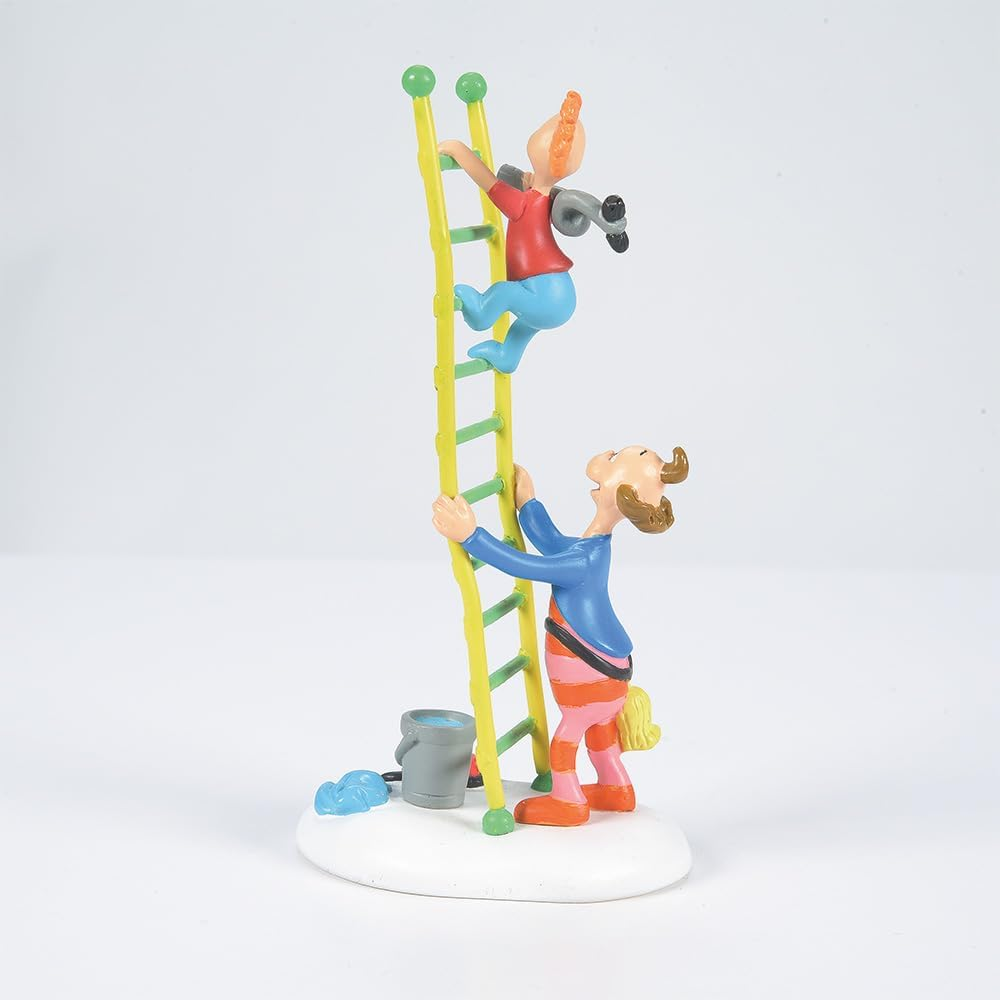 Department 56 Dr. Seuss Grinch Village Accessories Little Flue Who Figurine, Stone Resin Hand Crafted Collectible Christmas Figurines Home Decor Sculpture Statue, 4 Inch, Multicolor image number 4