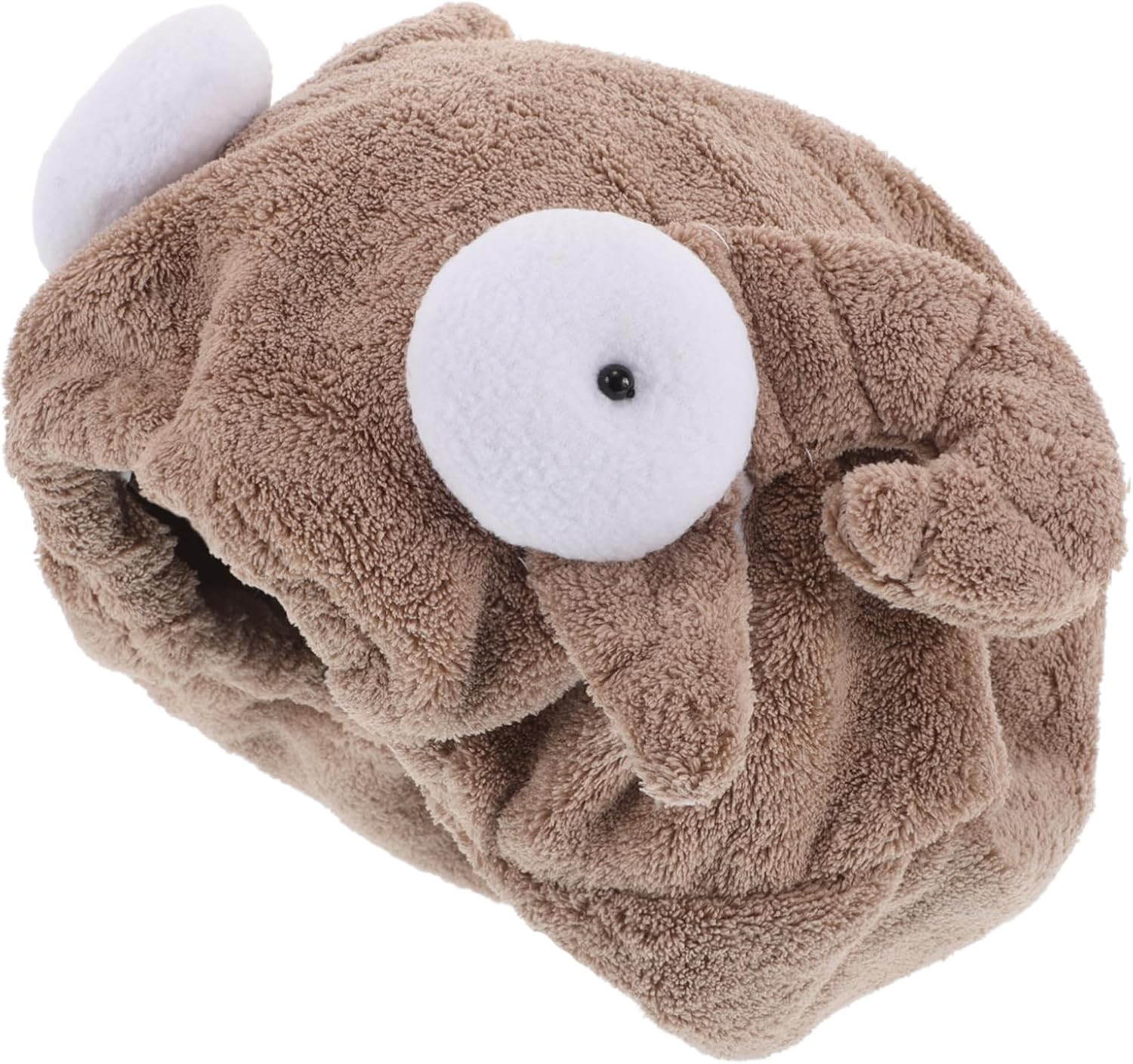 Ipetboom Dry Hair Cap Washing Headscarf for Women and Girls Quick Drying Absorbent Hair Towel Wrap Cartoon Sheep Shape Fleece for Bathing and Spa image number 1