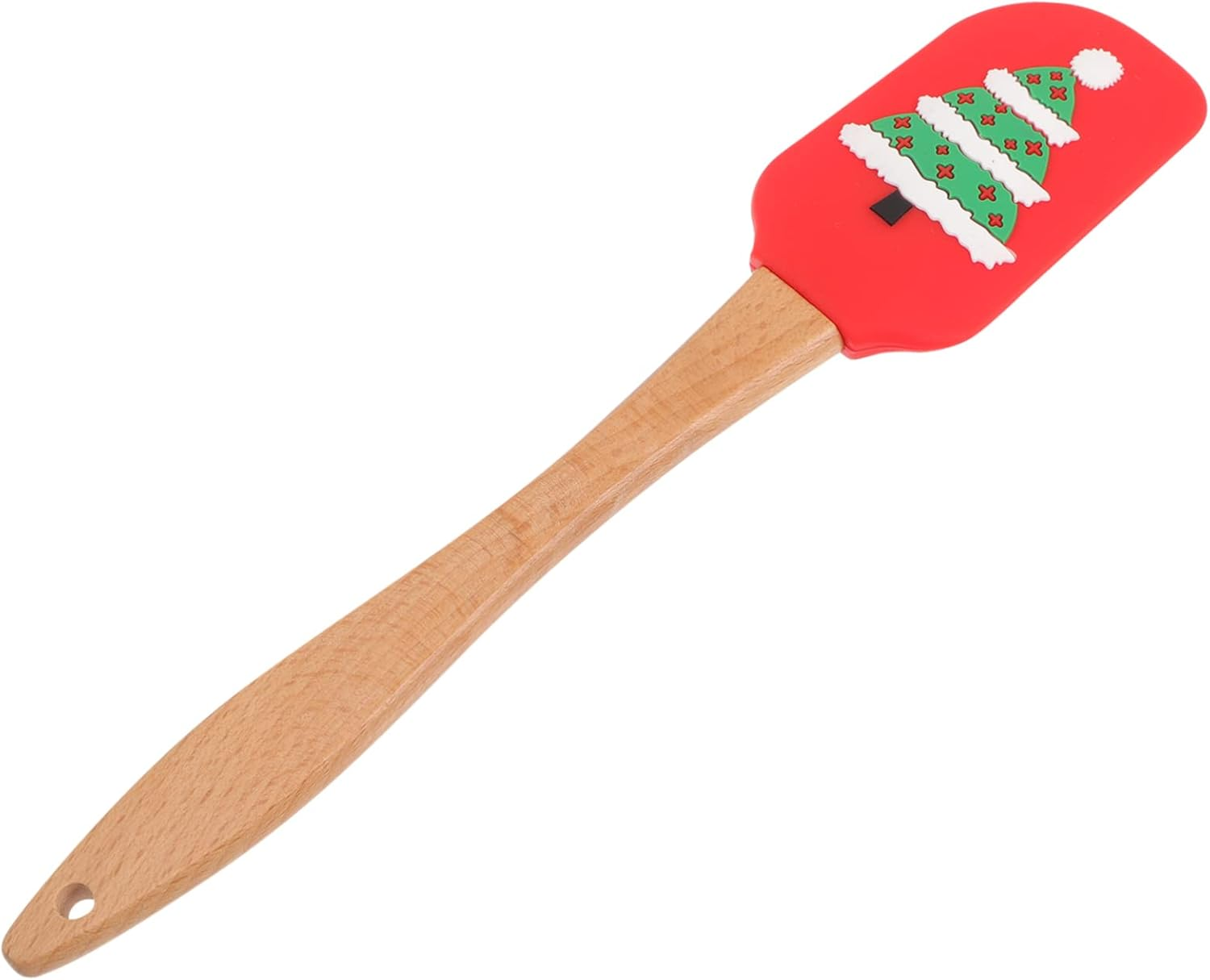 CHILDWEET Christmas Silicone Spatula Handle Festive Baking Tool for Mixing and Spreading Adorable Kitchen Gadget for and Desserts image number 2