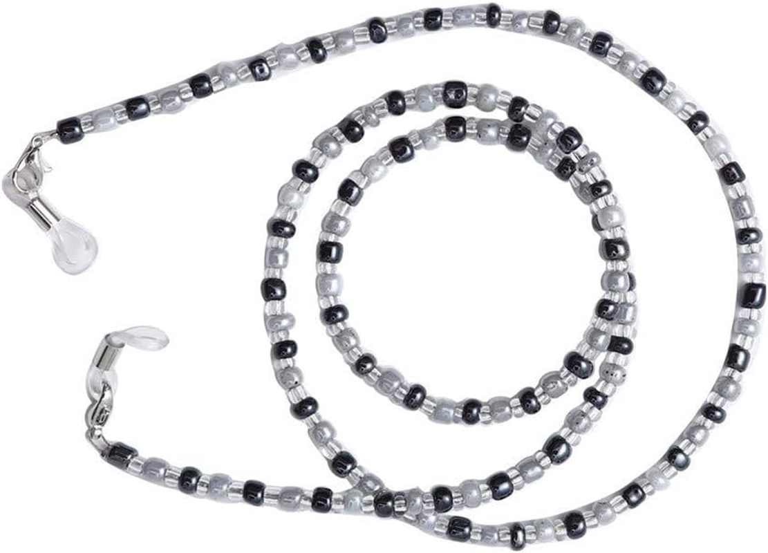 Old Lady Cosplay Set, Grandmother Wig, Wig Cap, Granny Glasses, Eyeglass Chains, Faux Pearl Necklace and Bracelet for Kid Women Halloween Dress up Party image number 5