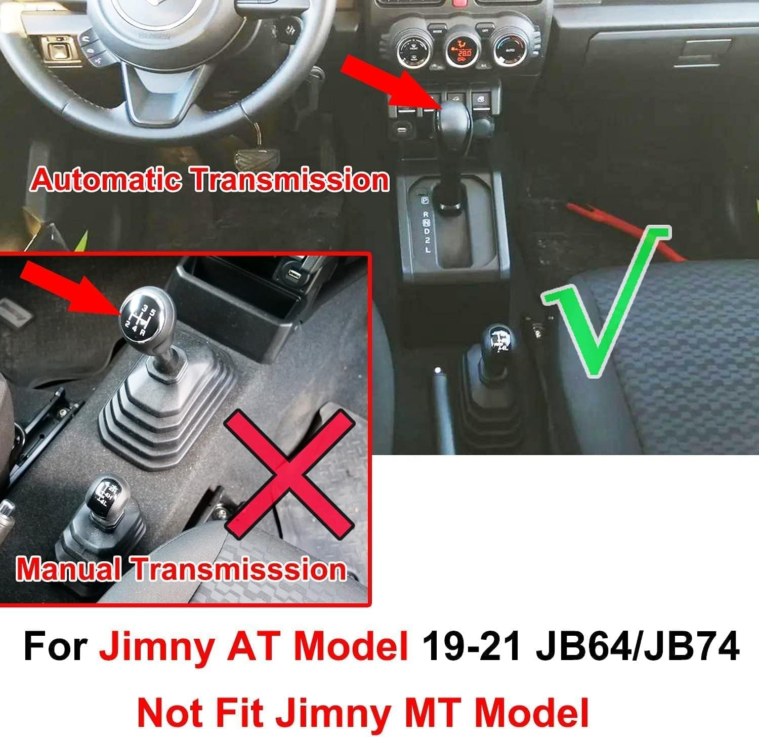 AUTOXBERT Car Center Console Cup Holder Storage Box Container Tray for 2019-2023 Suzuki Jimny JB64W JB74W Car Accessories (Automatic) image number 3