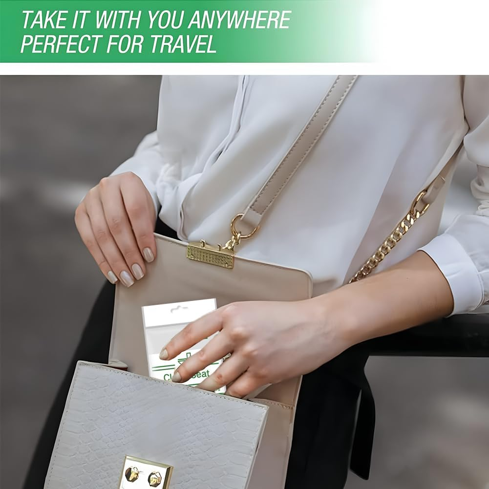 50 Pack Toilet Seat Covers Disposable, Flushable, White, Universal Size, Safe Material, Easy to Use, Travel Essentials for Public Restrooms image number 1