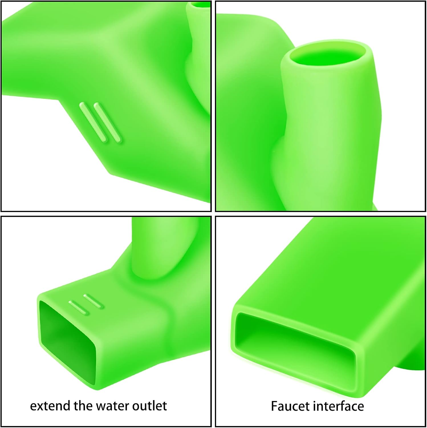 6PCS Silicone Faucet Water Tap Extender Spout Hand Washing Water Faucet Sink Extender for Kids Baby Children Toddler