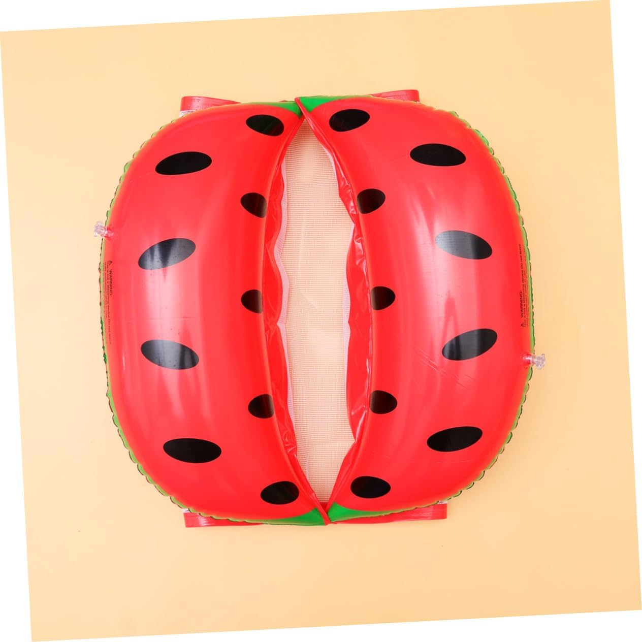 Swimming Pool Floating Mat Inflatable Hammock Ergonomic Backrest Watermelon Pattern Beach Fun image number 1