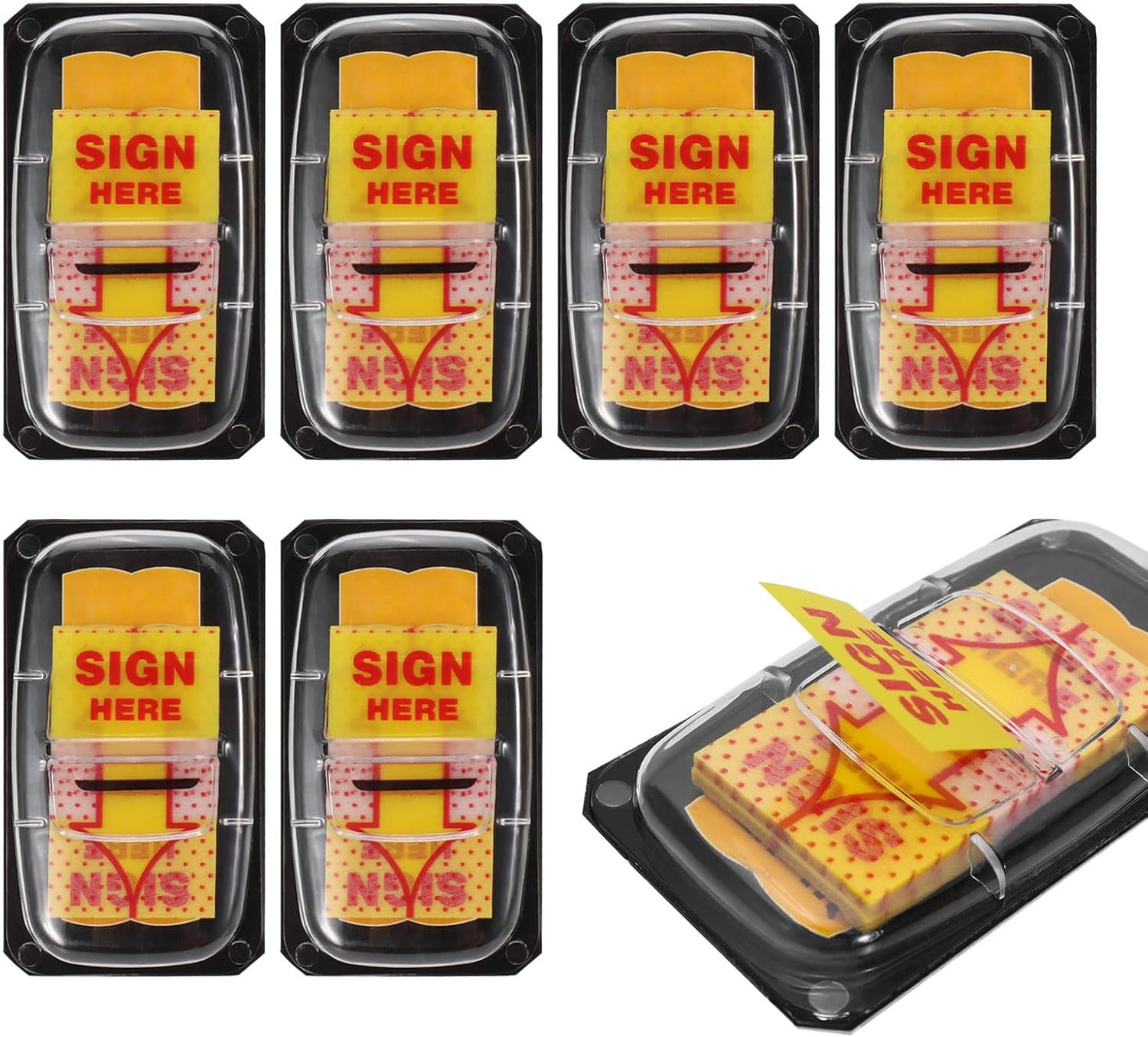 300Pcs Sign Here Tabs Stickers Sign Here Post Its Flags Tabs Flags Arrow Sticky Notes Page Markers Tabs Notary Supplies for Office School Notebook Note Book Notarization (300) image number 5