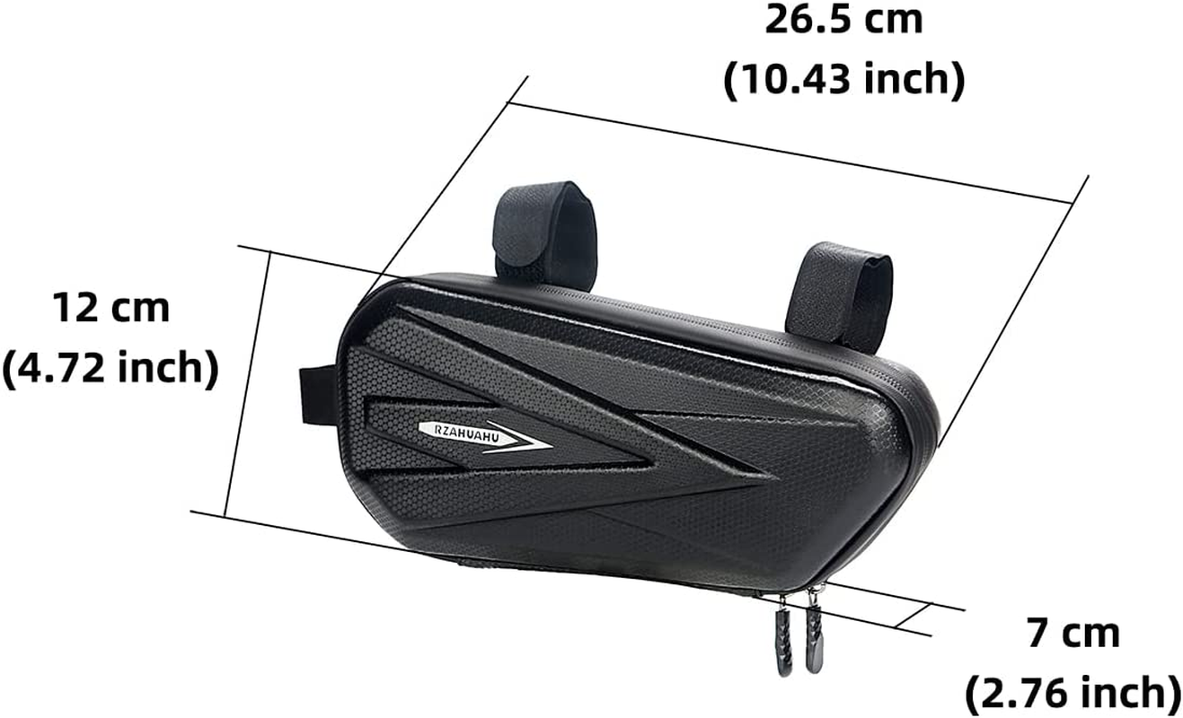 Motorcycle Tail Bag Saddle Bag Bike Waterproof Frame Bag EVA Hard Shell Side Hanging Bag Seat Tube Accessories Storage Packge 2Pcs image number 3