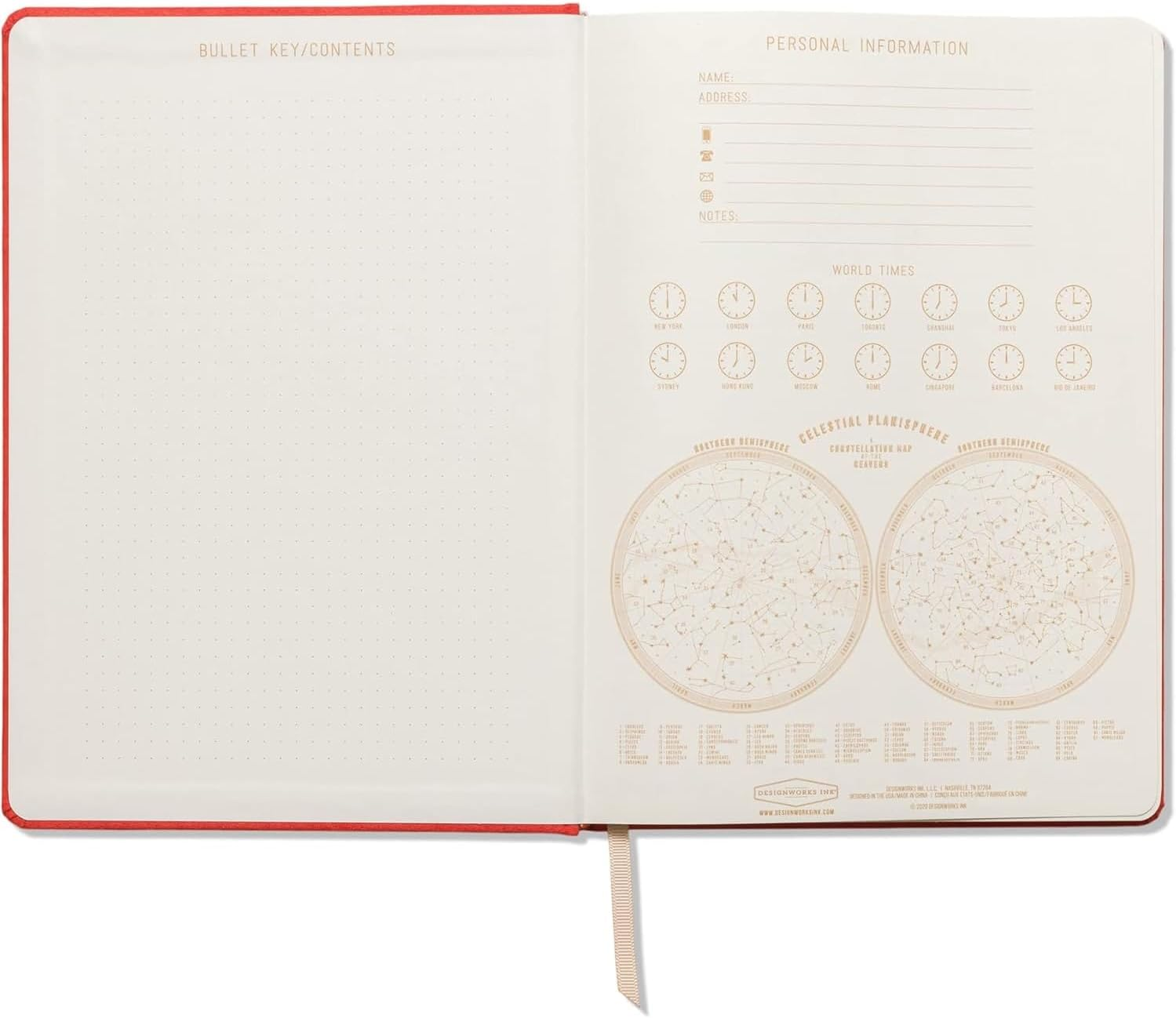 Designworks Ink Good Things Are Coming Orange 7.5" X 10.25" Jumbo Journal Notebook with Vegan Suede, Gold Arches Accents, Lined Pages, Ribbon Marker for Work, Writing, Journaling image number 1