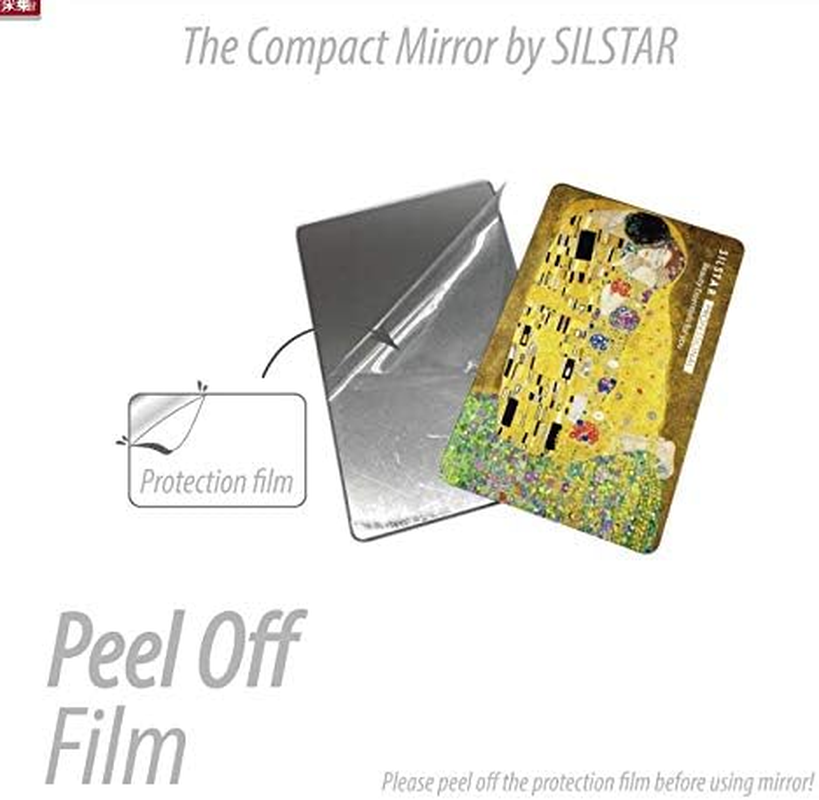 SILSTAR PROFESSIONAL Compact Card Mirror, Unbreakable Acrylic Makeup Mirror, Vanity Mirror (Georges Seurat,A_Sunday_On_La_Grande_Jattedesign)