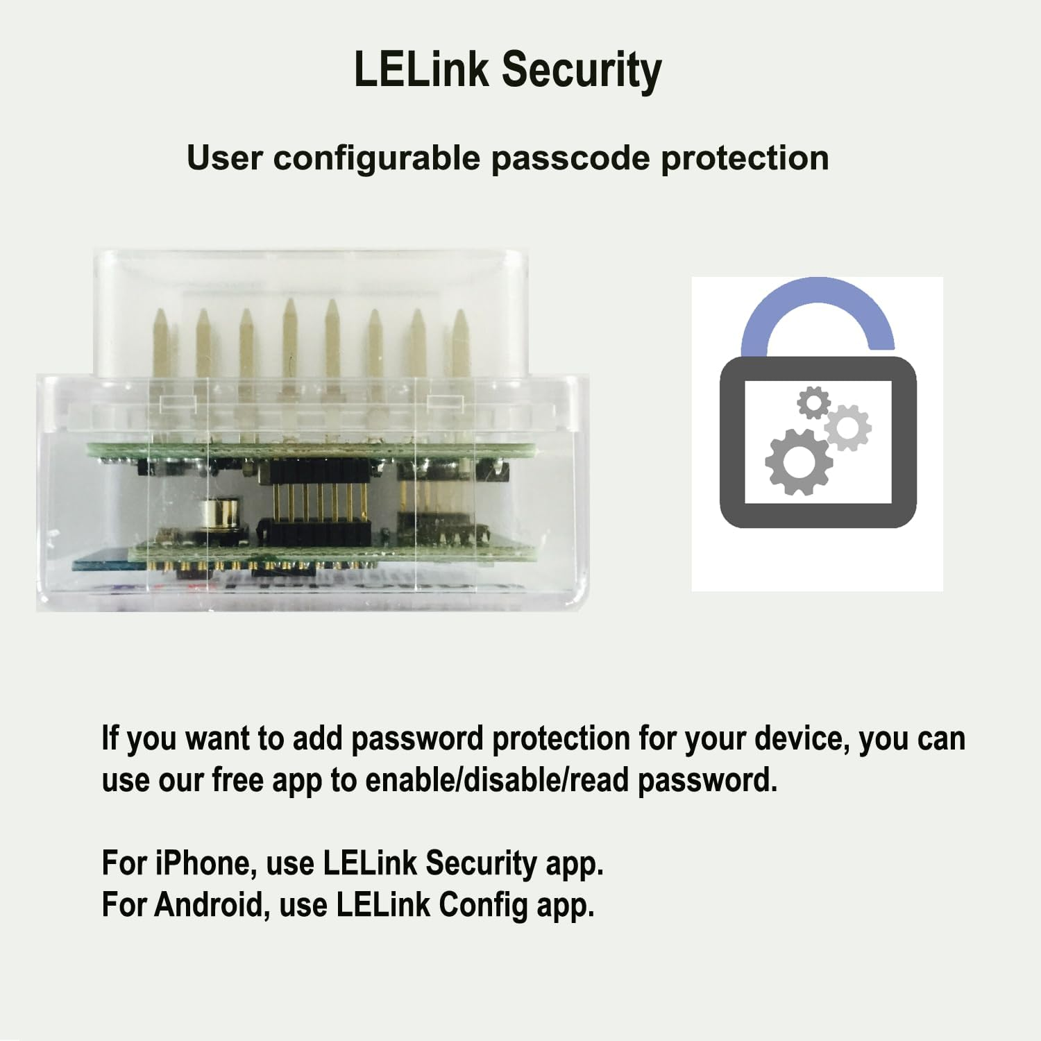 Lelink Bluetooth Low Energy BLE OBD-II OBD2 Car Diagnostic Tool for Iphone/Ipod/Ipad and Android image number 4