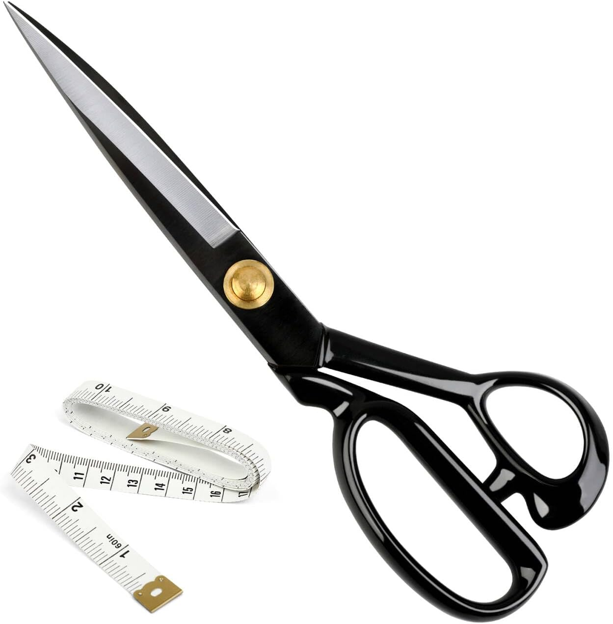 Fabric Scissors Professional 25Cm Heavy Duty Craft Scissors for Leather Sewing Shears for Tailoring Industrial Strength High Carbon Steel Tailor Shears Sharp for Home Office Artists Dressmakers image number 4