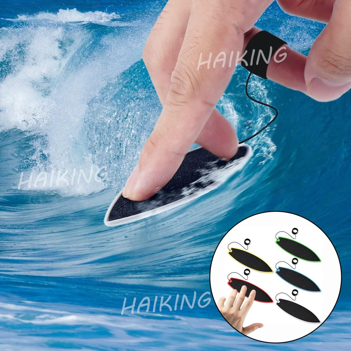 Mini Surfboard, 5 Pcs Finger Surf Boards for Boys and Girls Hone Surfer Skills, Surf Anywhere Anytime, Birthday Gift (5 Colors) image number 6