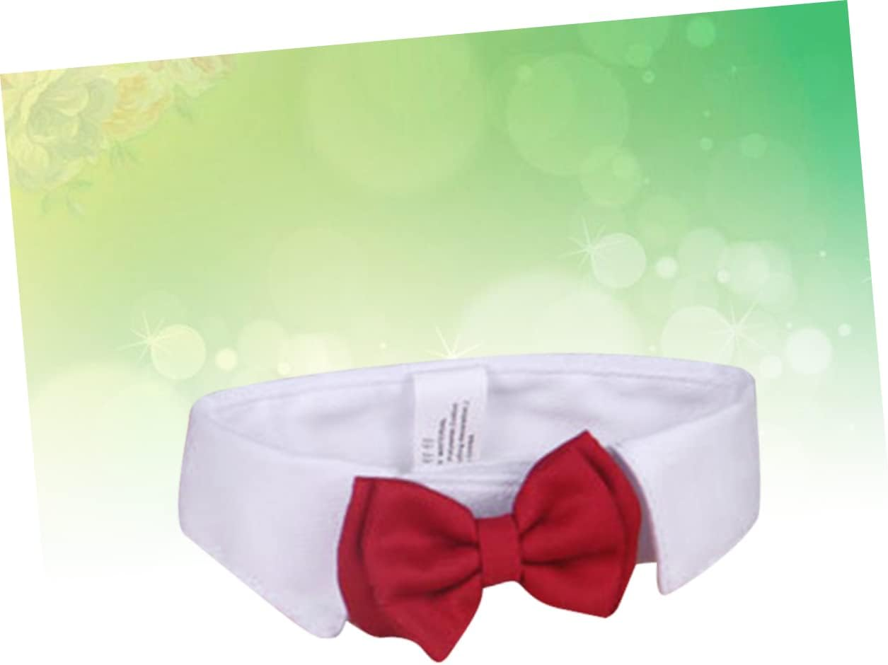 Ipetboom Pet Bowknot Collar Cat Cotton Tie for Daily Party Red Bow Tie Pet Supplies for Cat Accessories image number 6