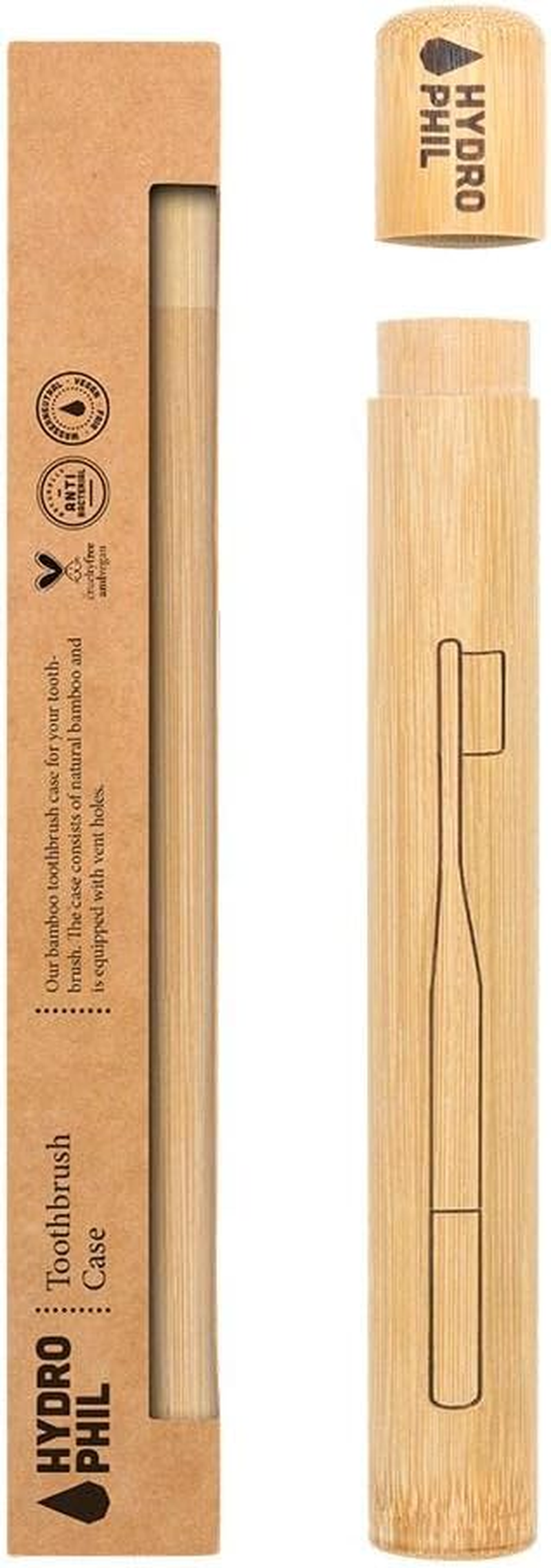 Hydrofill Toothbrush Case Bamboo Toothbrush Holder image number 4