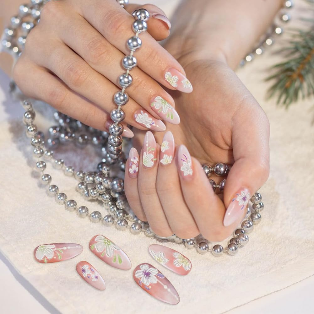 Woration Nail Art Decorations Accessories Supplies Stickers Self-Adhesive Nail Decals 5D Stereoscopic Embossed Flower Leaf Carving Design for Women Girls DIY Craft - Christmas Theme Nail Stickers 3 image number 3