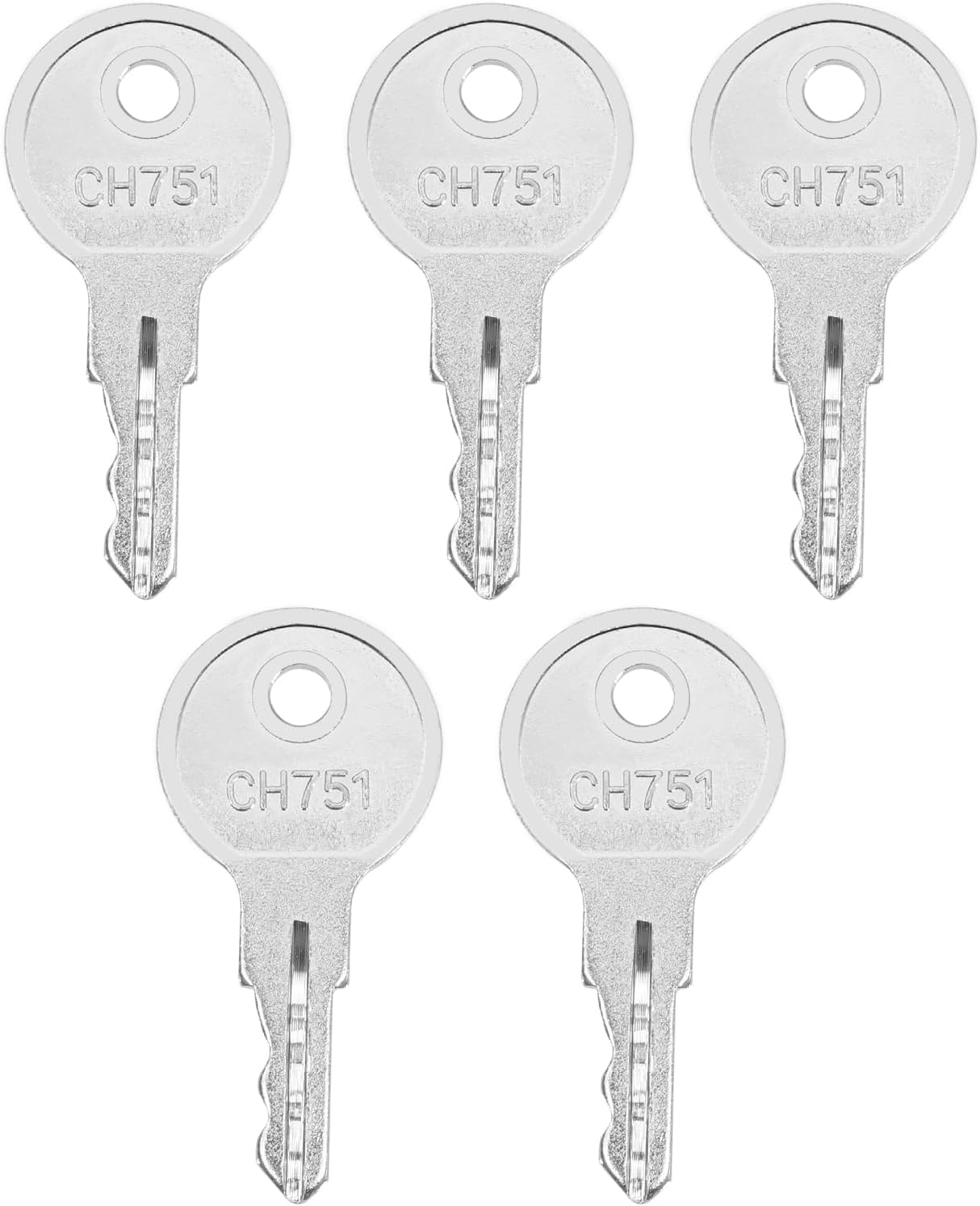 Set of 5 Keys CH751 Compatible with Hillman, Hyoko, Grainger, Southco, Spectrum, Hunter, Rainbird Replacement Key Compatible with Motorhomes, Storage Compartments image number 2