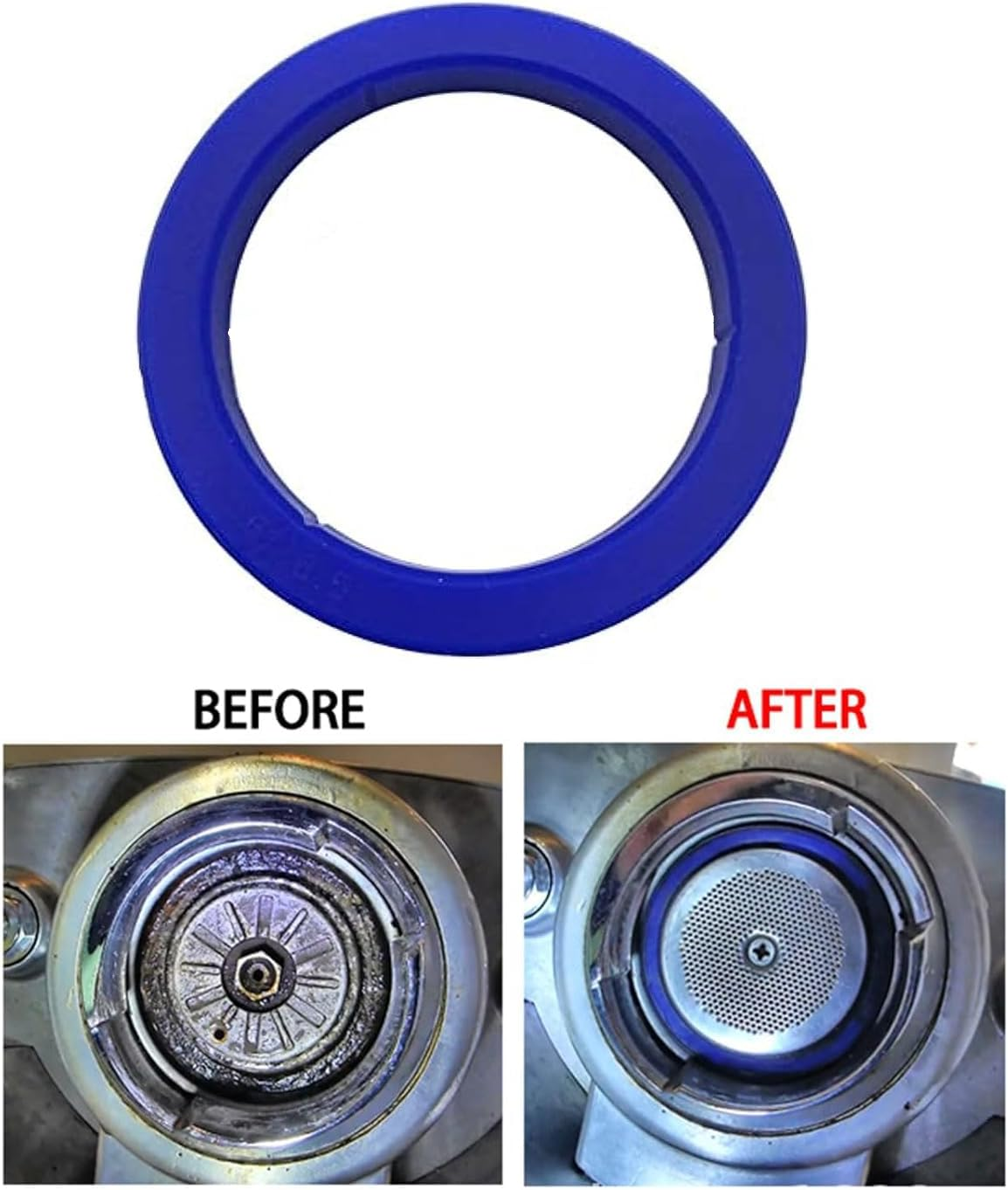 2Pcs Coffee Machine Group Head Seal for E61/E98 Silicone Group Gasket 8.5Mm Group Head Kit for Gaggia Coffee Machines image number 2