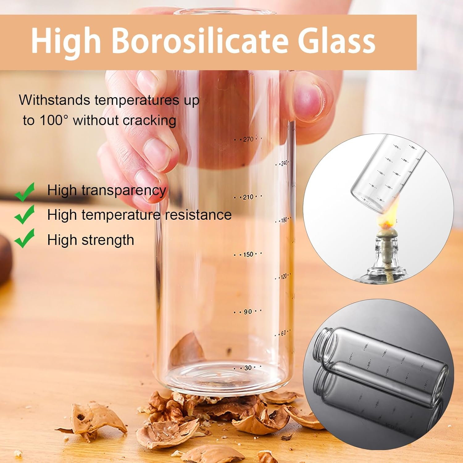 Syrup Dispenser with Pump,500Ml Refillable Ketchup Bottle for Sauce and Syrup Glass Bottle with Wide Neck Press Pump Head Sticky Sauce Squeeze Bottle,Honey Dispenser (Black) image number 5