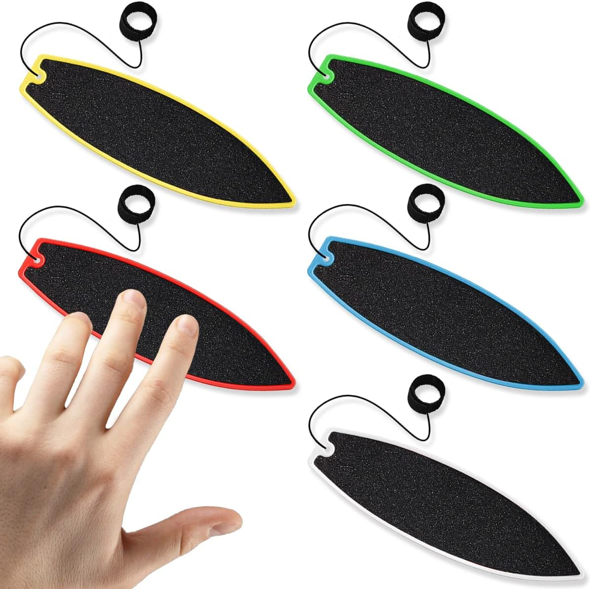 Mini Surfboard, 5 Pcs Finger Surf Boards for Boys and Girls Hone Surfer Skills, Surf Anywhere Anytime, Birthday Gift (5 Colors) image number 2