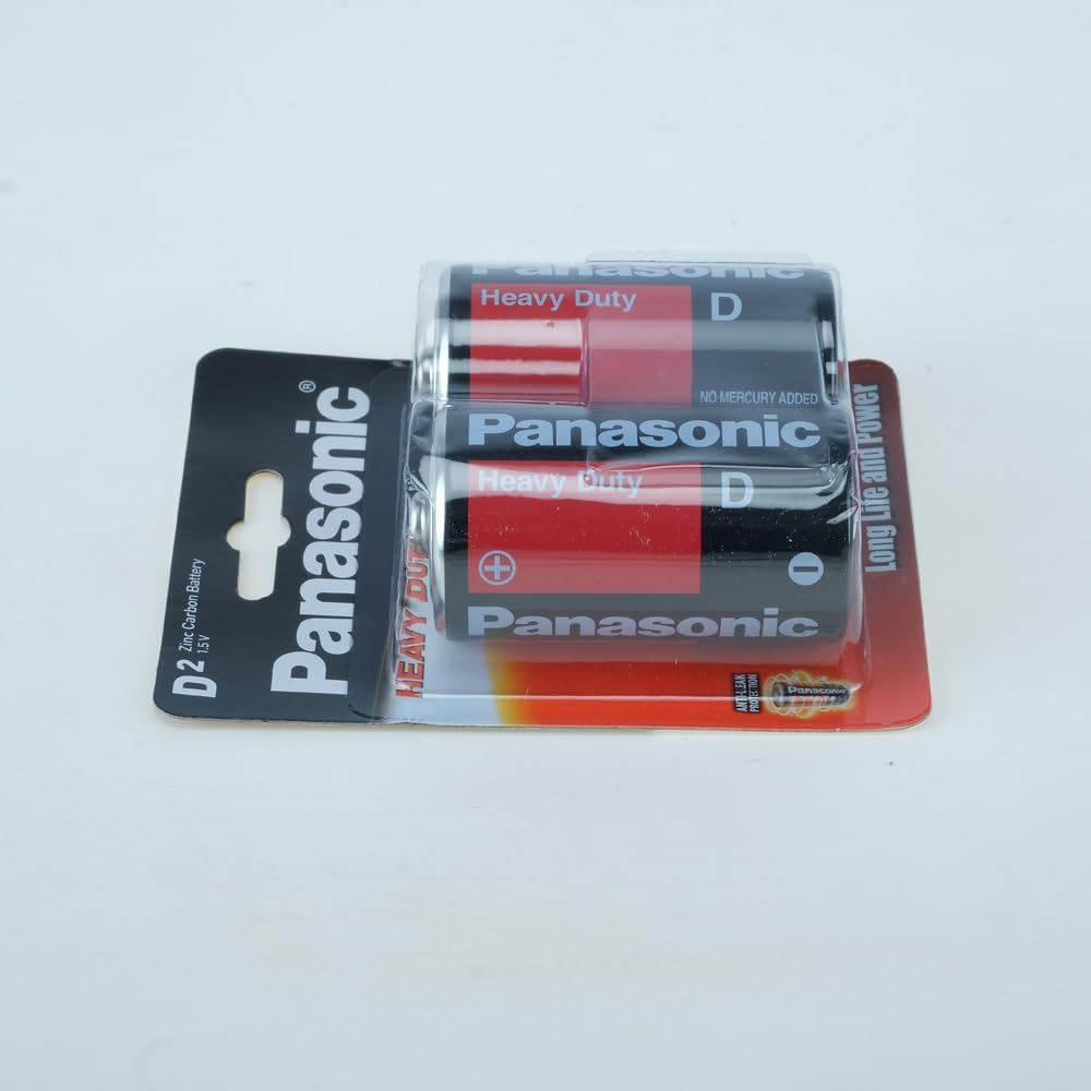 Panasonic D Heavy Duty Batteries 2-Pieces image number 3