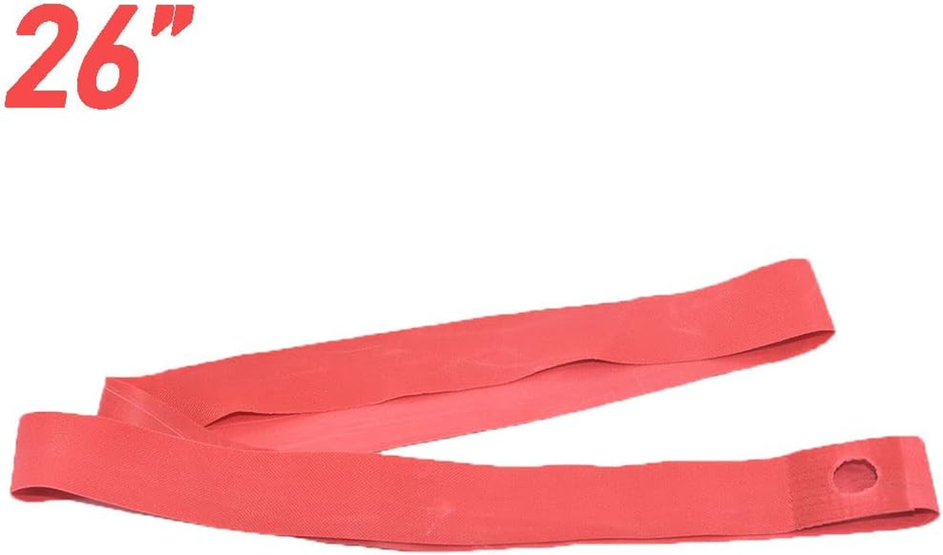 Bicycle Rim Strip, Bike Tire Liner, PVC, Red, 26'' image number 4