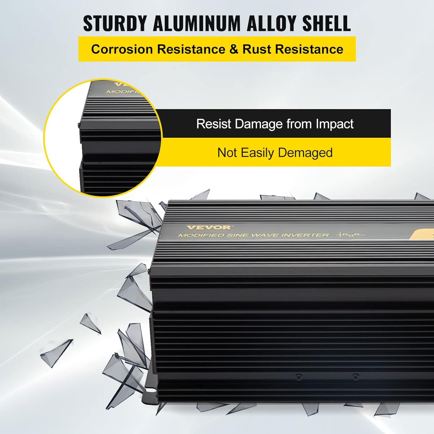 VEVOR Power Inverter 3000W Modified Sine Wave Inverter DC 12V to AC 240V Car Converter with LCD Display Remote Controller LED Indicators AC Outlets Power Inverter for Car RV Truck Boat Travel Camping image number 4