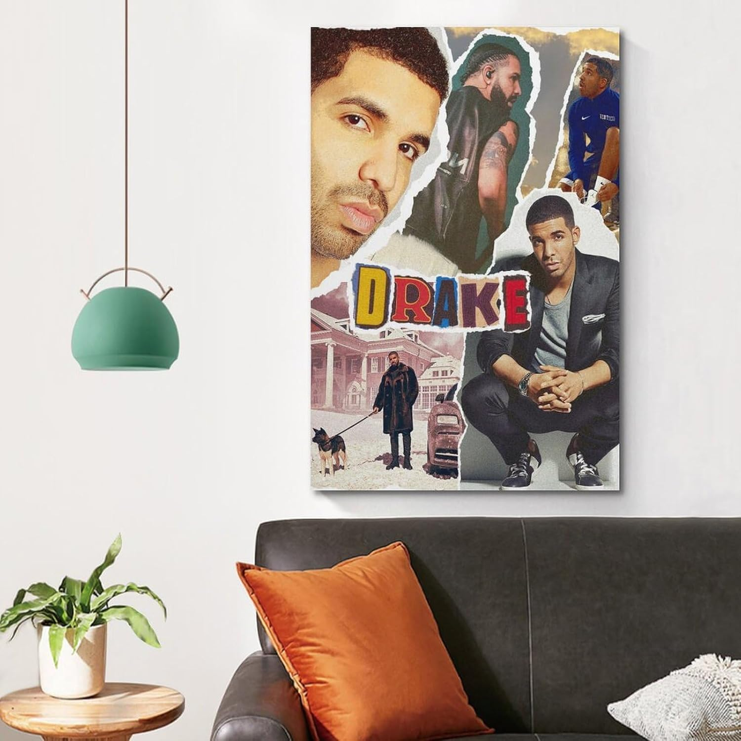 Rapper Drake Music Poster Poster Canvas Painting Wall Art Picture Home Decor Print for Bedroom Living Room Dorm Study Bar Office 12X18Inch(30X45Cm) image number 4