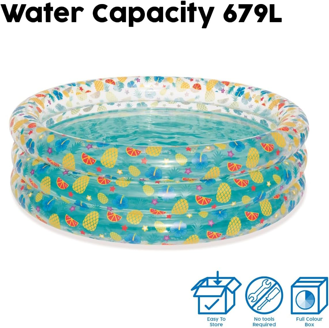 Bestway Inflatable Tropical Play Pool, 1.70 M Diameter X 53 Cm Height image number 2