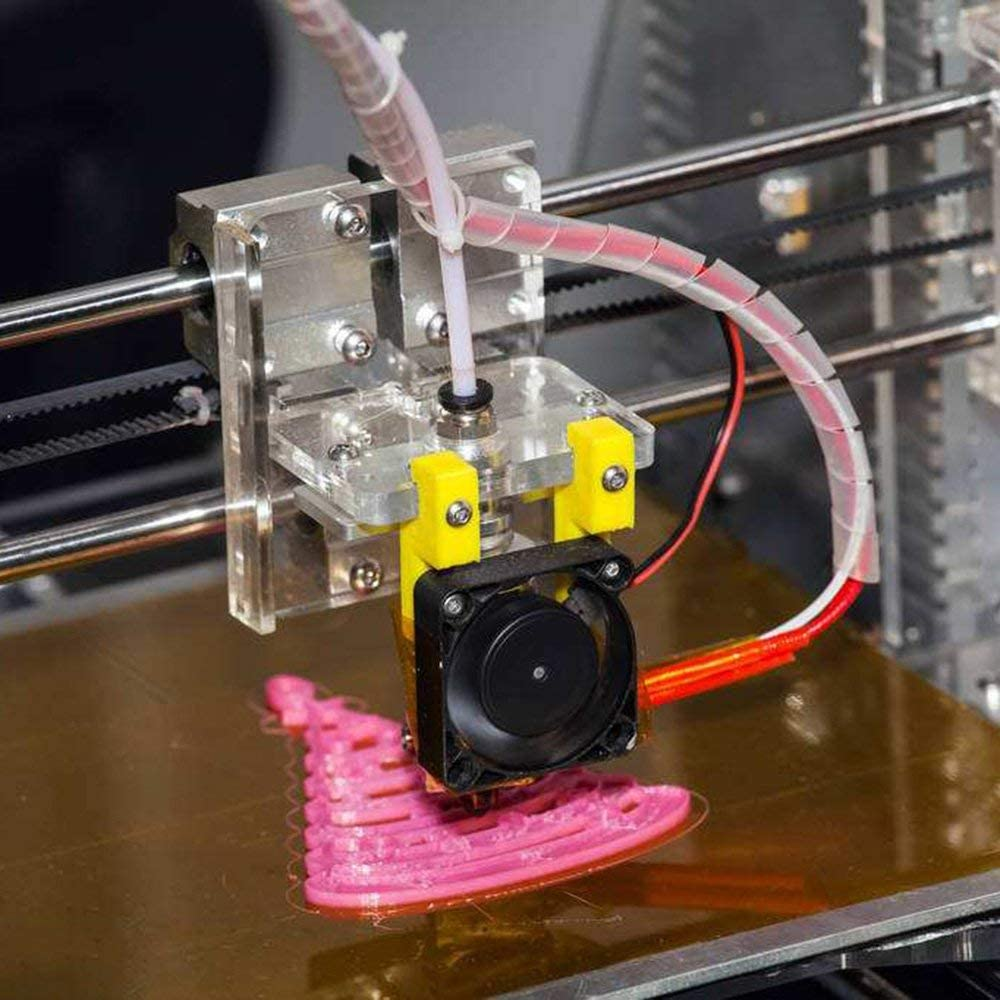 LEOWAY PC4-M10 Male Straight Pneumatic PTFE Tube Push in Quick Fitting Connector for E3D-V6 Long-Distance Bowden Extruder 3D Printer (Pack of 10Pcs) image number 1