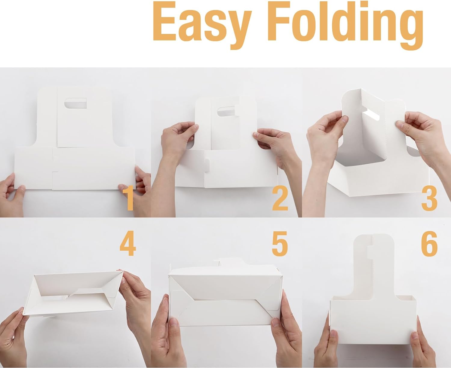 20 Drink Carrier with Handles to 2 Cups, White Paperboard Drink Carriers of 12-20 Oz to Go Coffee Cup Holder, for Hot and Cold Cup Carrier, Takeout, Cafe and Restaurant Food Service Delivery image number 1