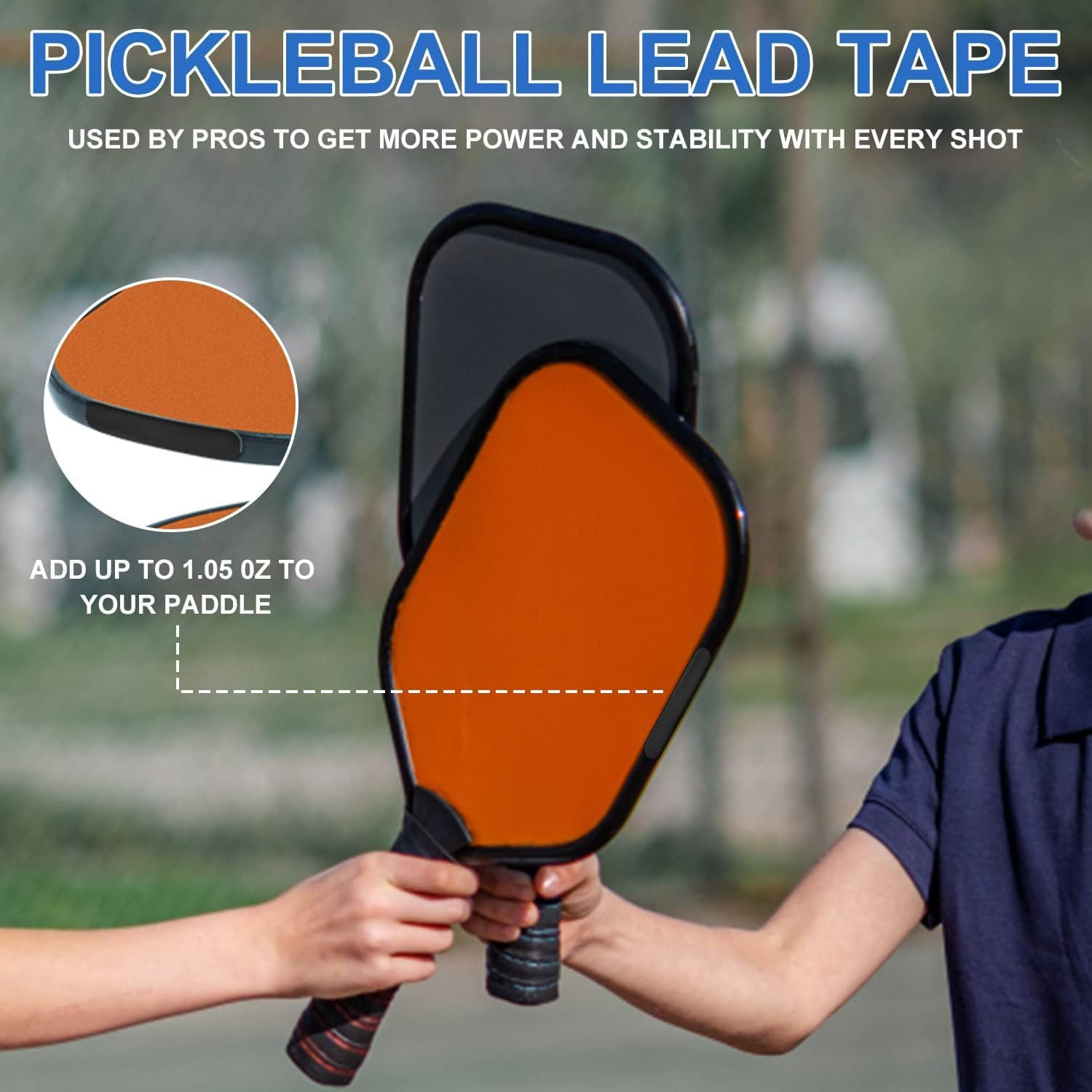 20 PCS Pickleball Lead Tape, Weighted 3G Pickleball Lead Tape, Adhesive Lead Tape Pickleball Accessory for Paddle Edge Guard, Paddle Edge Guard Increase Power and Swing Speed (Black) image number 4
