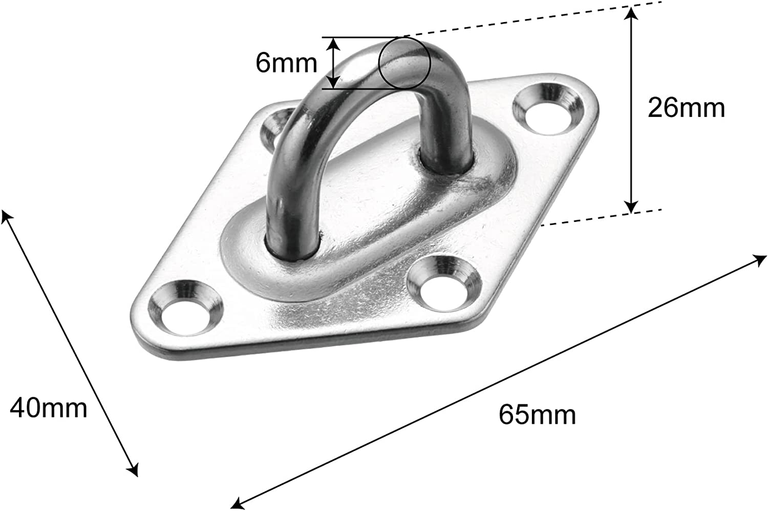 6 Mm FYJIDY 41 Pcs Stainless Steel Shade Sail Hardware Kit,Triangle Rectangle Sun Shade Sail Installation Accessory image number 1