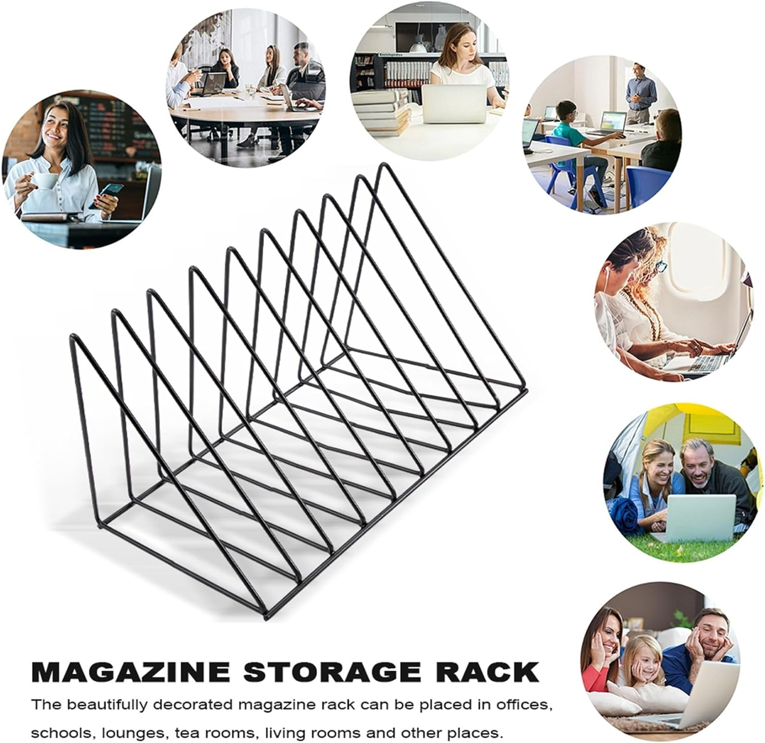 Vinyl Record CD Storage Rack Album Display Rack Multifunctional Vertical European Art Collection image number 1