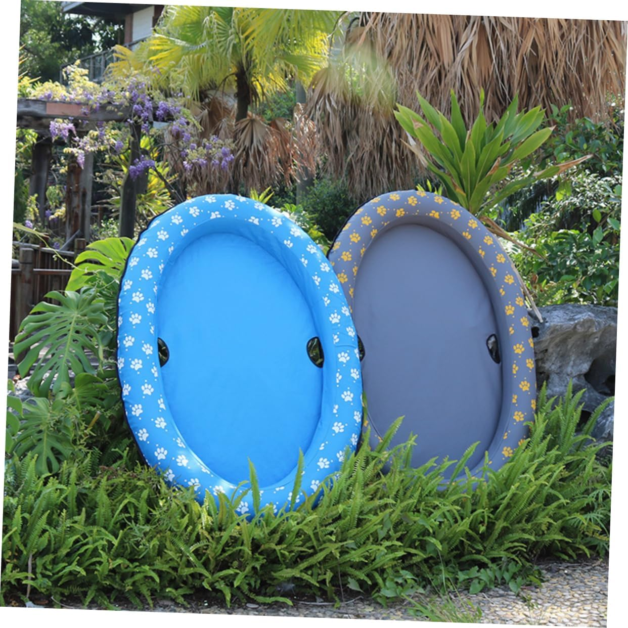 Hohopeti Water Play Mat Pet Inflatable Pool Floating Mat for Outdoor Pool Floats for Dogs Cats image number 6